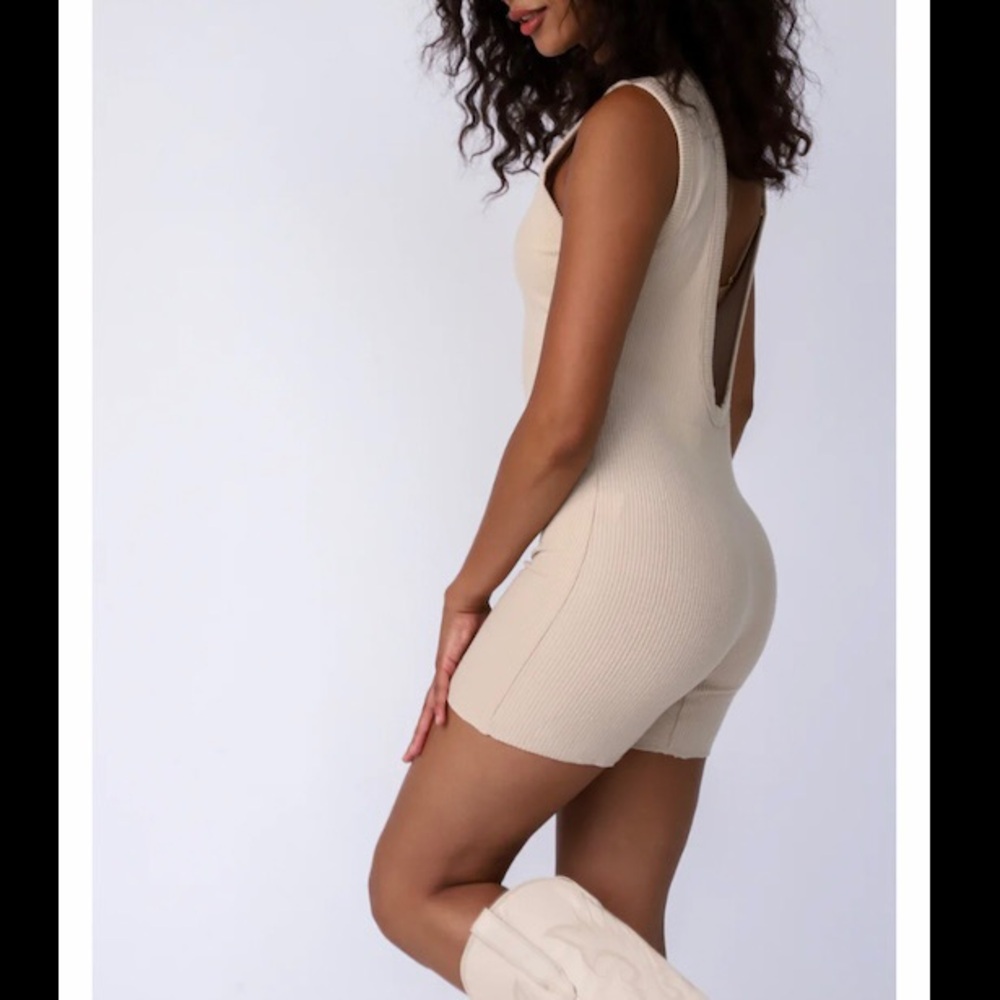 Low Back Romper - Picture 2 of 6